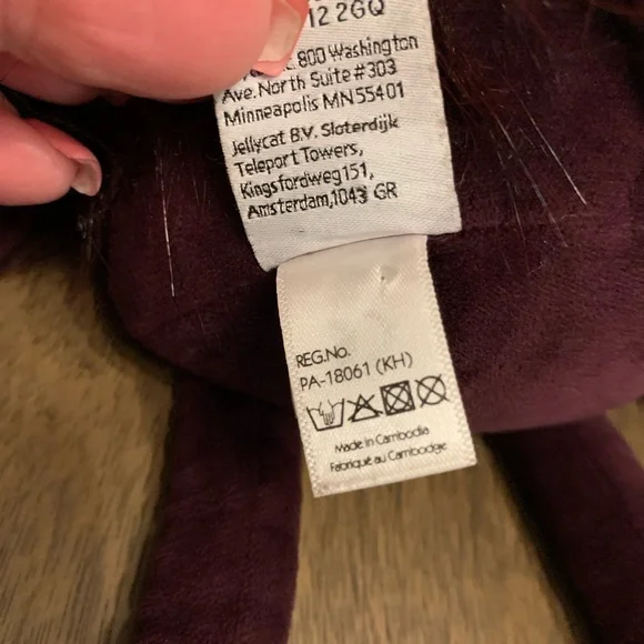 Jellycat Viola Reindeer Burgundy Plush Toy - Picture 13 of 13